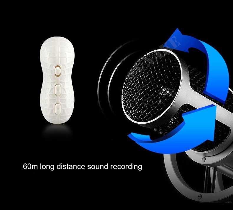 Enregistreur audio vocal HD - enregistreur espion pour un enregistrement non observé