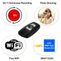 Caméra porte-clés WIFI + vidéo 4K avec accessoires