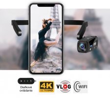 Caméra Vlog pour POV mobile sur la tête avec une résolution 4K