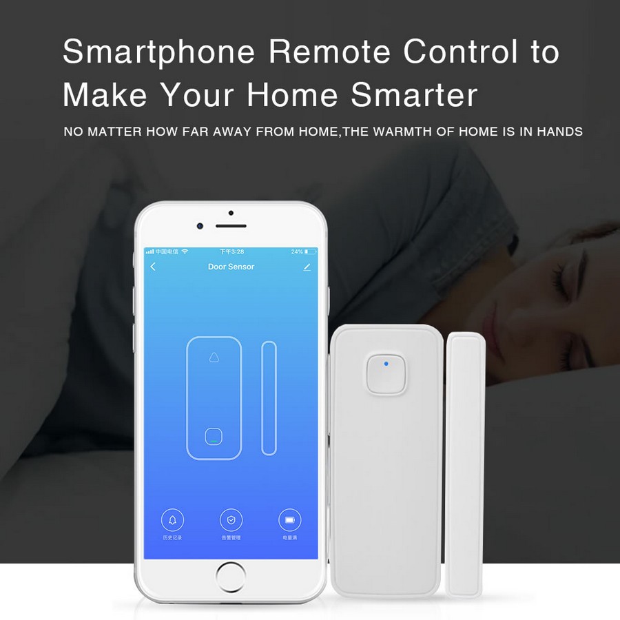 Capteur d'ouverture de porte ou de fenêtre avec notification dans l'APP