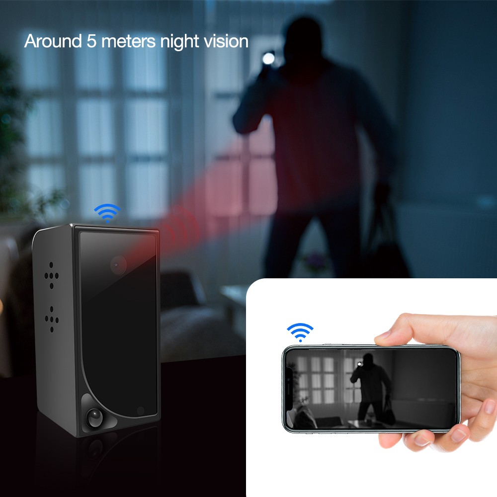 caméra wifi full hd vision nocturne IR jusqu'à 5 mètres