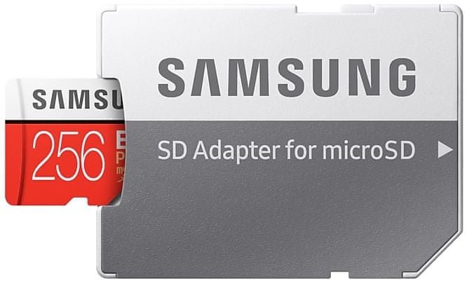 Carte mémoire micro SDXC 256 Go Samsung EVO PLUS + adaptateur SD