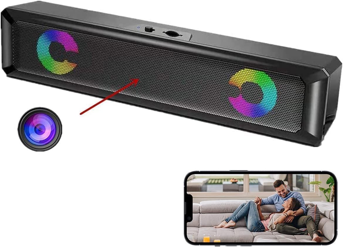 Enceinte espion avec caméra FULL HD