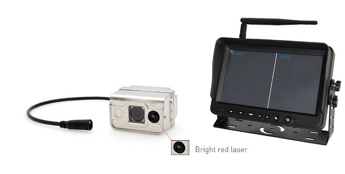caméra de sécurité pour chariot élévateur avec laser