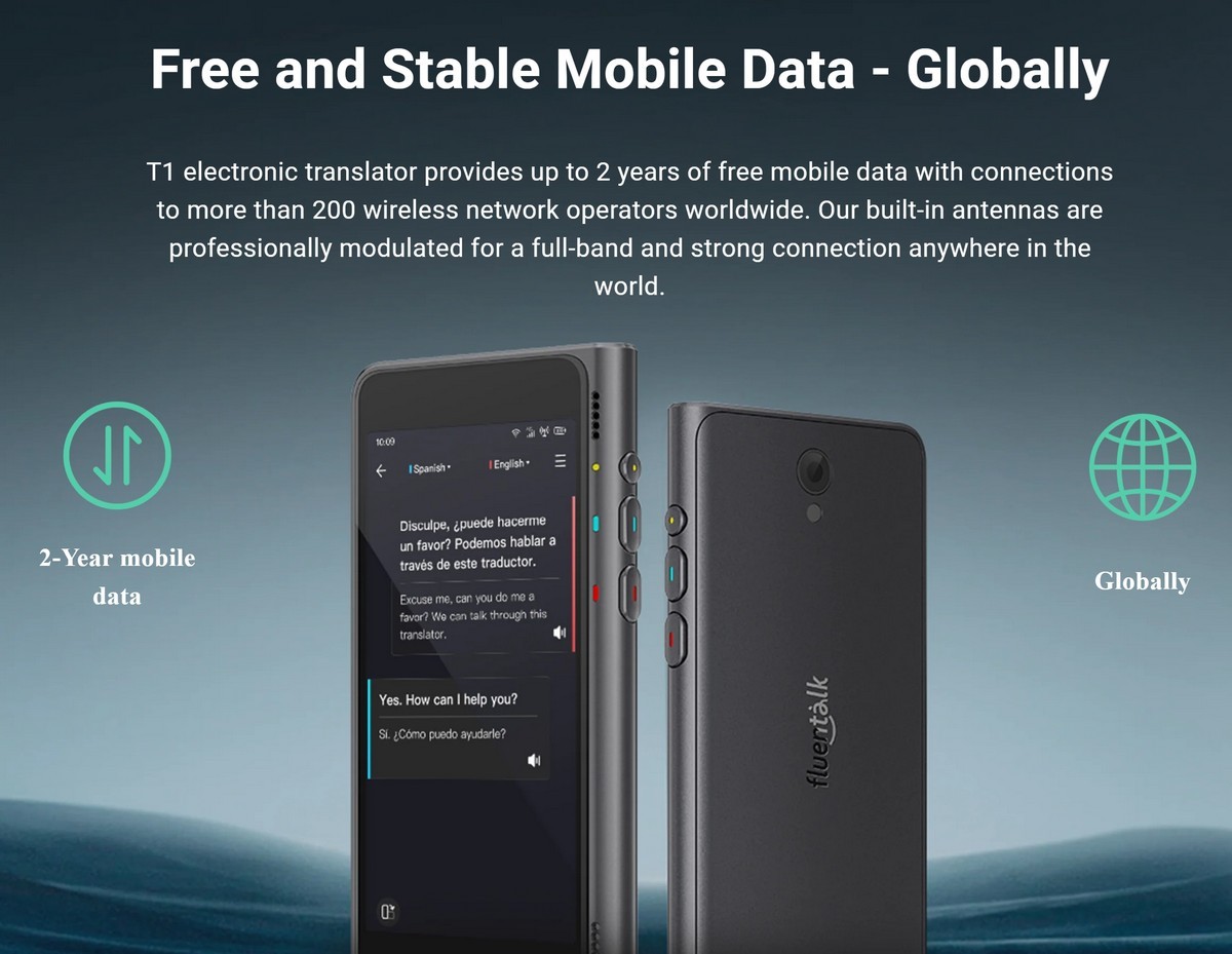 traducteur - données mobiles gratuites et stables - à l'échelle mondiale