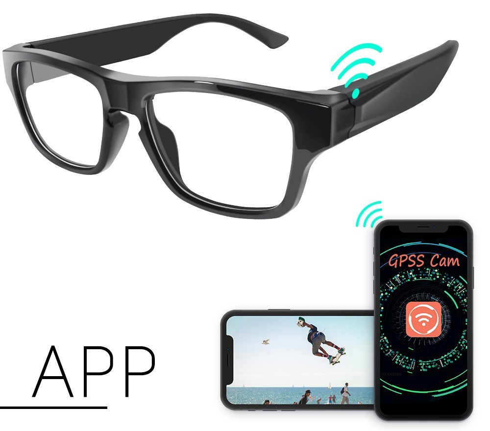 Lunettes espion avec caméra FULL HD