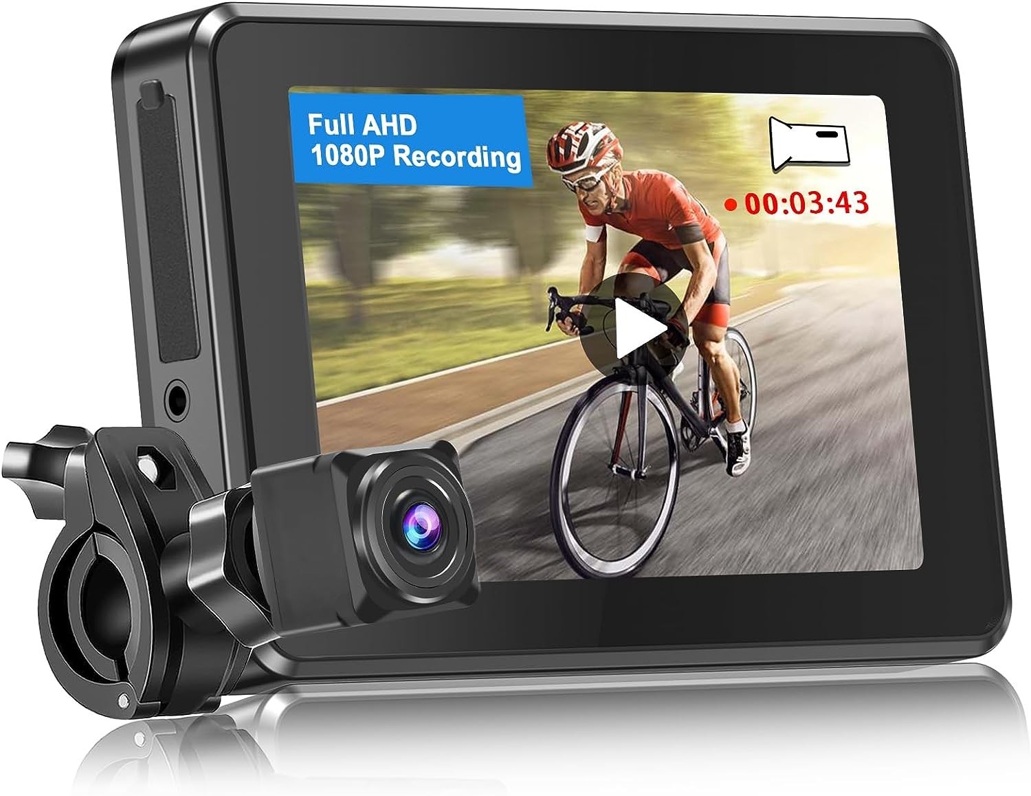caméra avec enregistrement - pour moto ou vélo