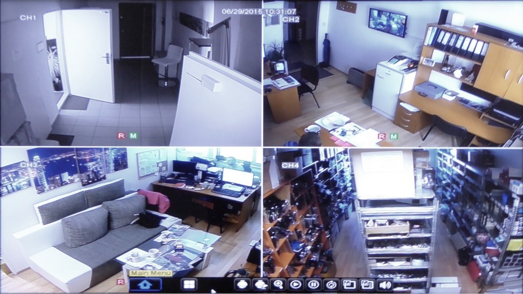 paramètre IQ DVR CCTV d'enregistrement en direct