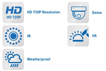 Caractéristiques de la caméra AHD 00099