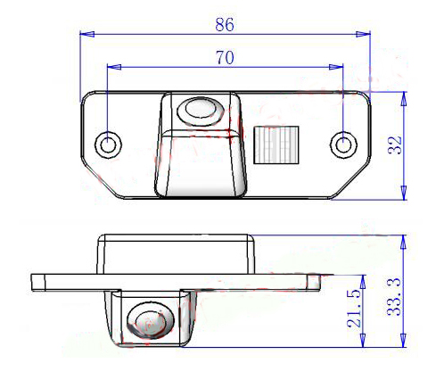 Caméra de recul pour Ford