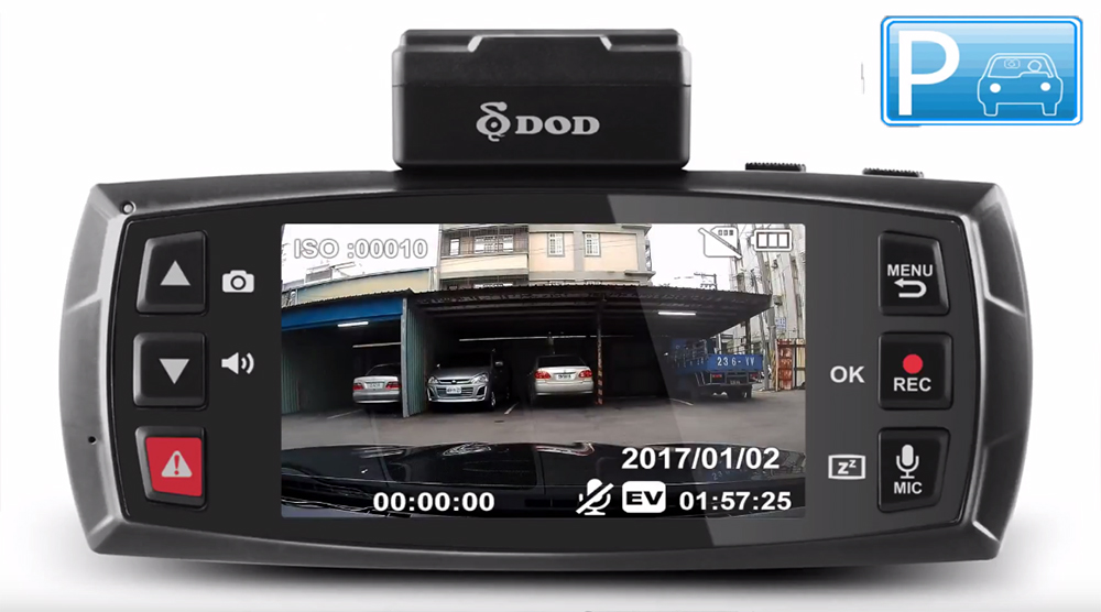 Lv475w voiture dvr + mode parking