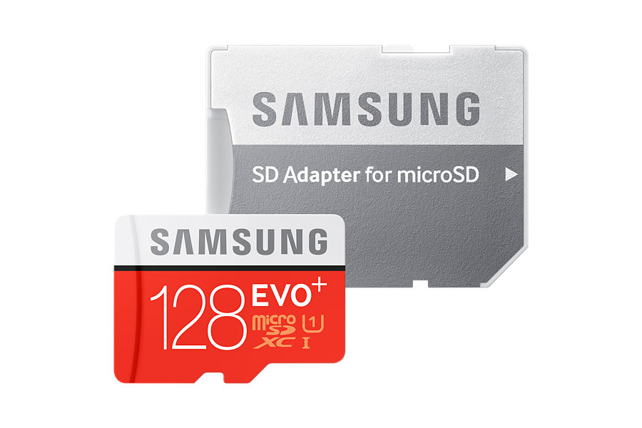 Carte mémoire 128 Go Samsung micro SDXC EVO + avec adaptateur S