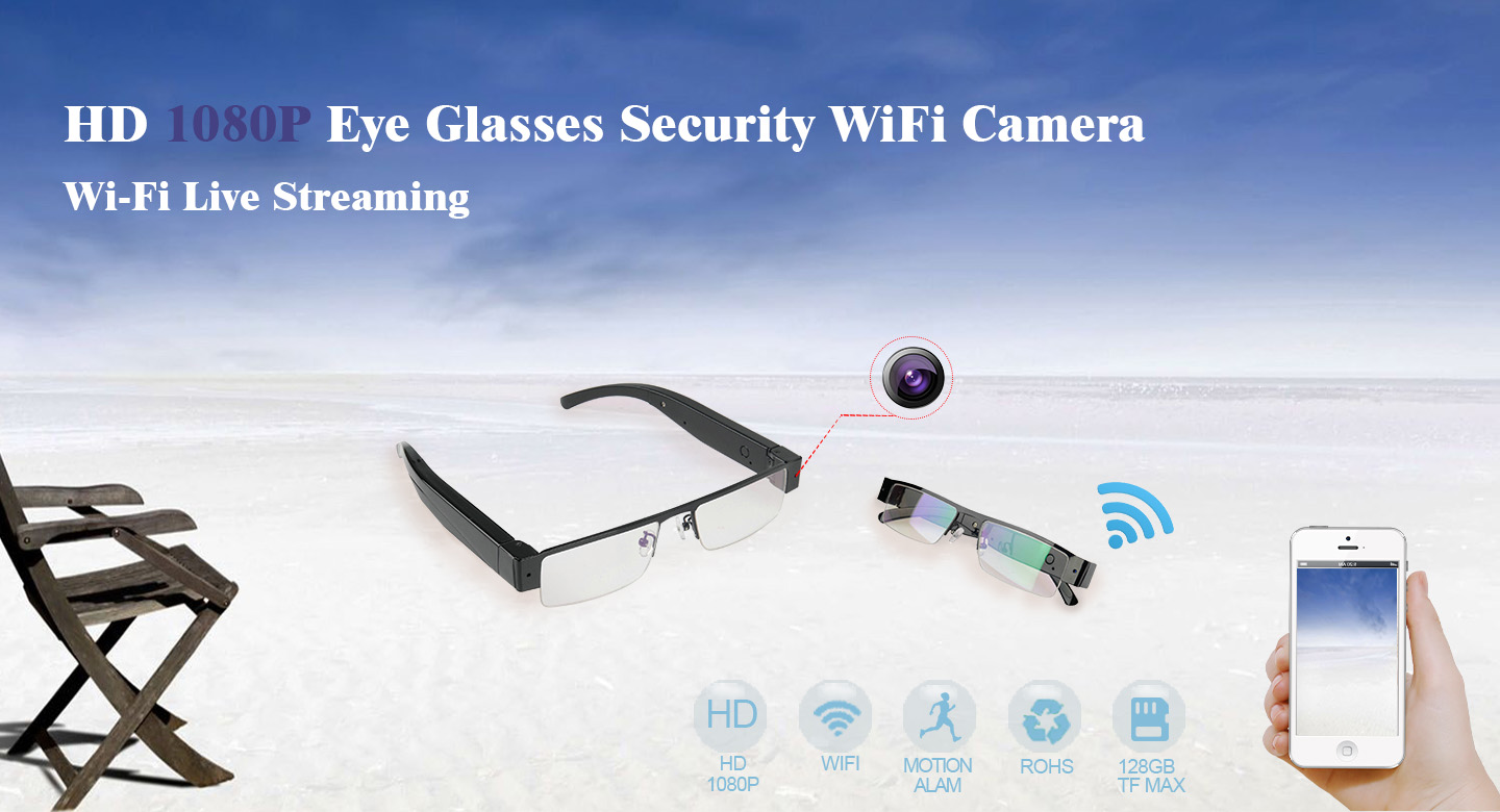lunettes élégantes avec wifi et support P2P