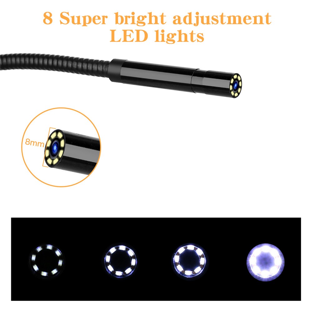 caméra endoscopique avec lumières LED