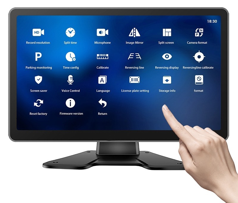 moniteur de recul avec écran tactile