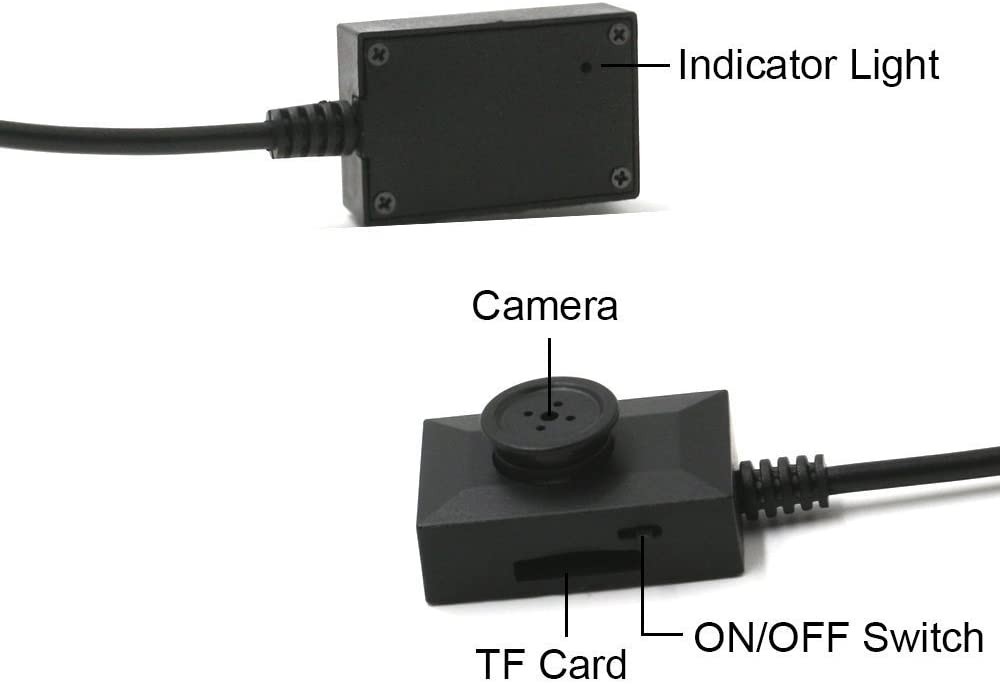 mini caméra espion dans le bouton espion hd