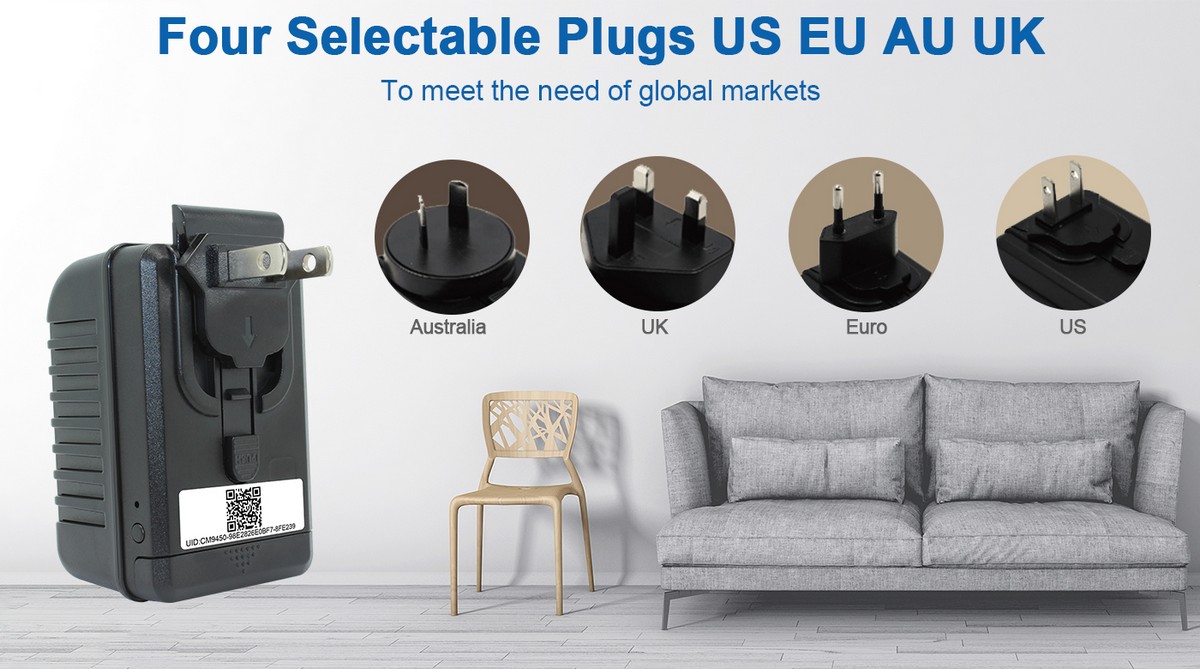 adaptateur usb avec caméra - US EU AU UK