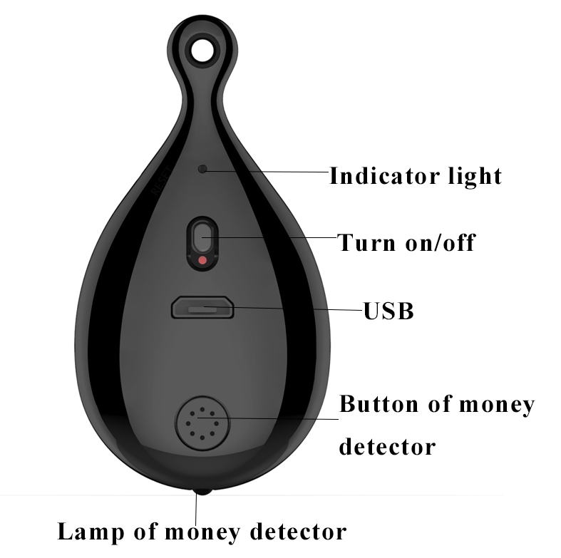 audio dictaphone caché dans le porte-clés