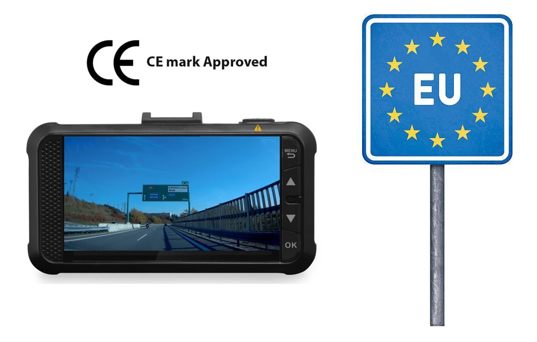 Caméra de voiture certifiée CE pour l'UE - caméras de voiture