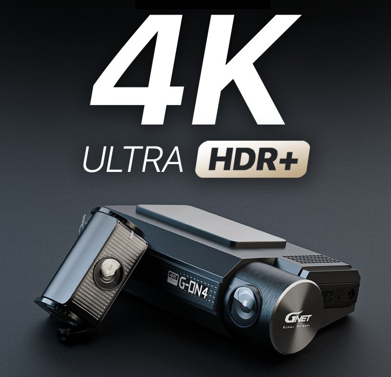 Caméra de voiture 4K double flux en direct gps