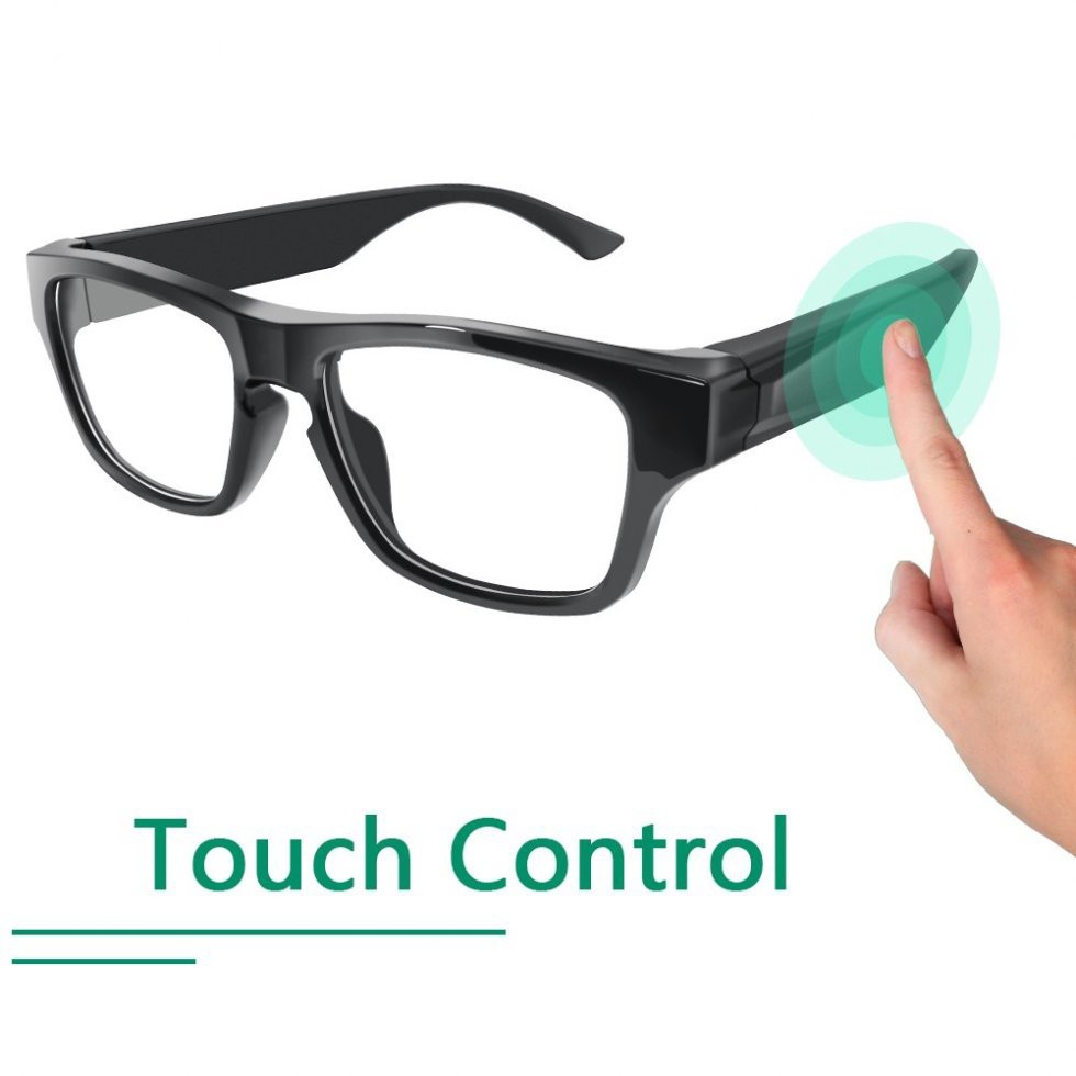 lunettes espion tactile avec caméra cachée